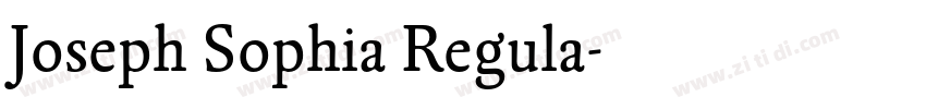 Joseph Sophia Regula字体转换